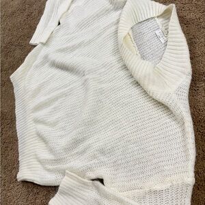 Cozy White Knit Sweater
